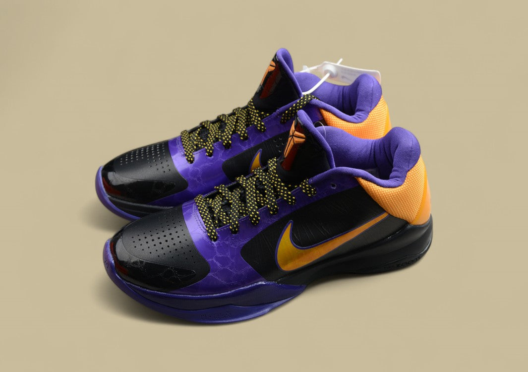 Zoom Kobe 5 x Lakers Black/Del Sol-Varsity Purple