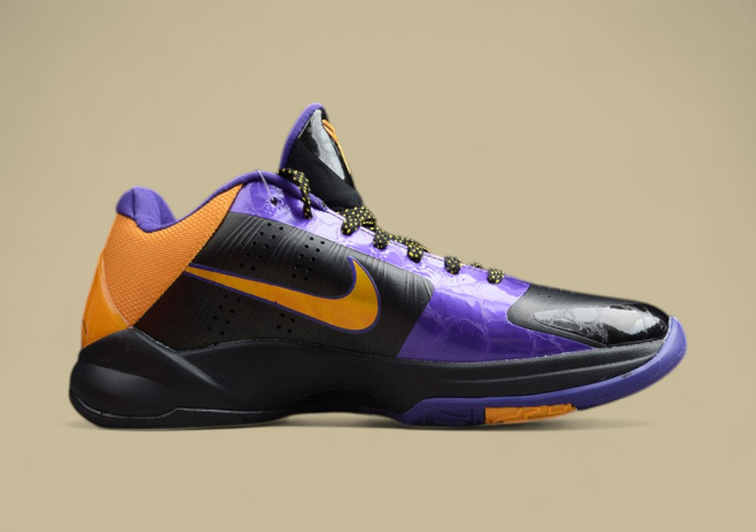 Zoom Kobe 5 x Lakers Black/Del Sol-Varsity Purple