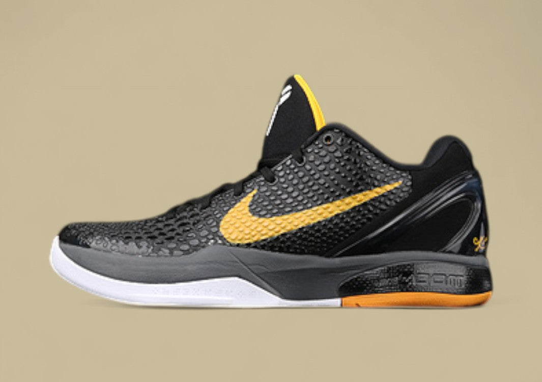 Zoom Kobe 6 Black/Dark Grey/White/Del Sol