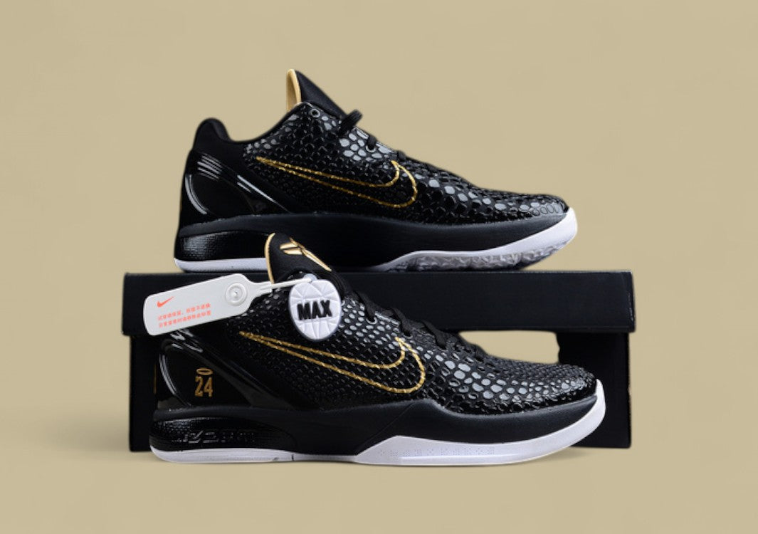 Zoom Kobe 6 Black Del Sol Mamba Black/Metallic Gold