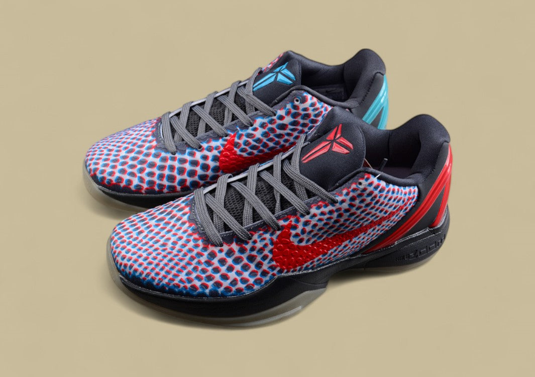 Zoom Kobe 6 Protro 3D Hollywood Dark Grey/Daring Red/Chlorine Blue