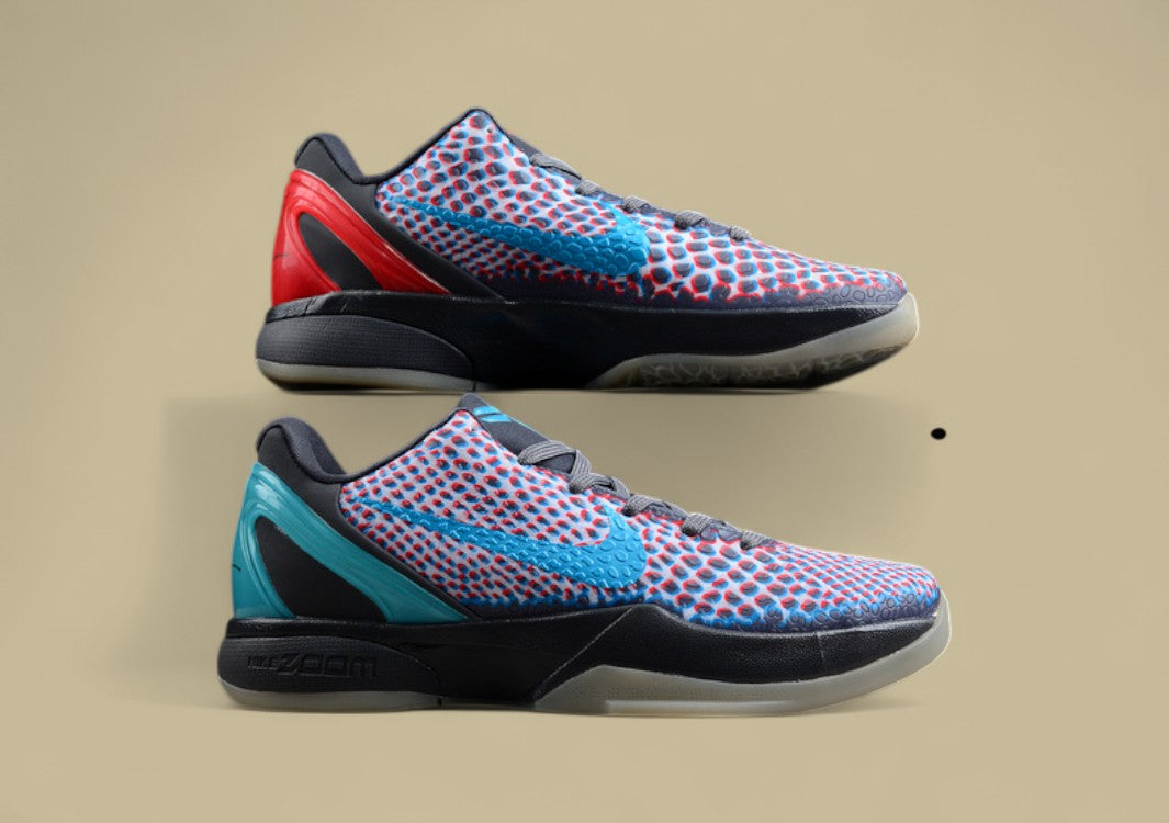 Zoom Kobe 6 Protro 3D Hollywood Dark Grey/Daring Red/Chlorine Blue