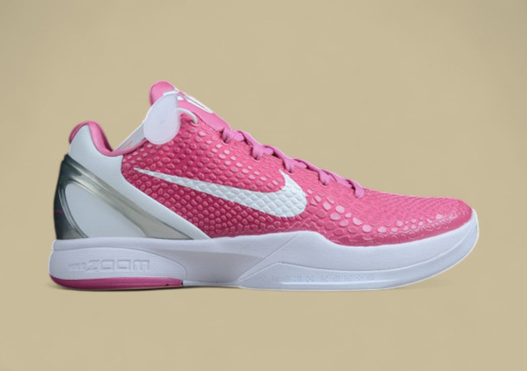 Zoom Kobe 6 Protro Think Pink Pinkfire/Metallic Silver/White