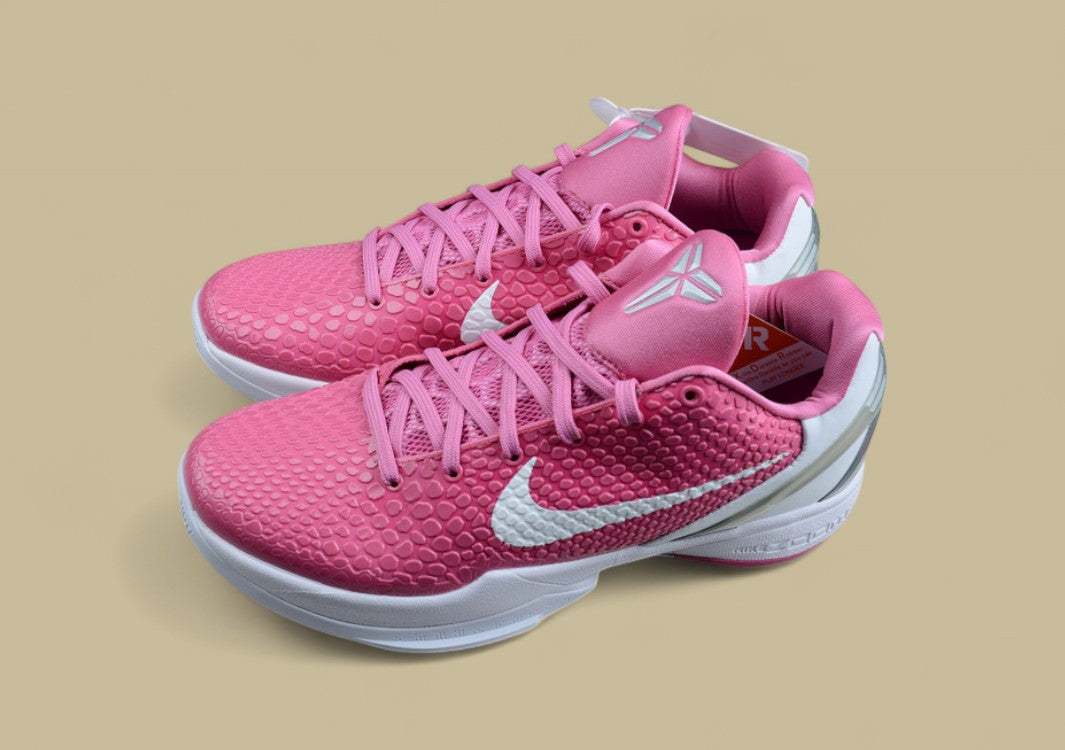 Zoom Kobe 6 Protro Think Pink Pinkfire/Metallic Silver/White