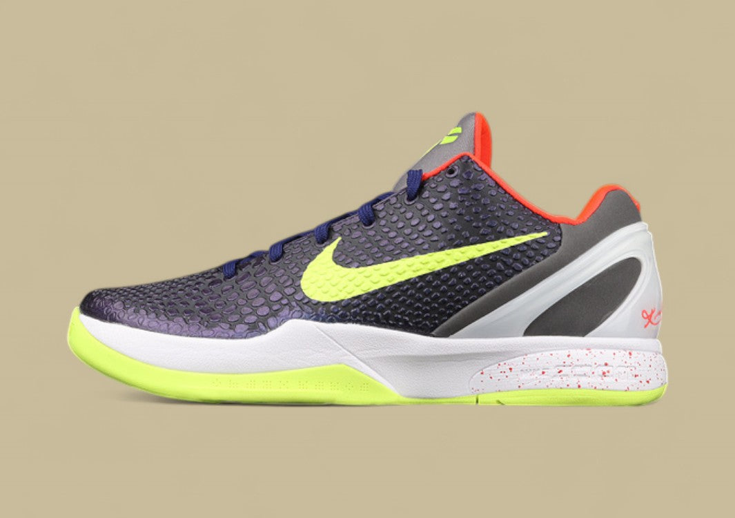 Zoom Kobe 6 Supreme Chaos Ink/Volt-Dark Grey-White
