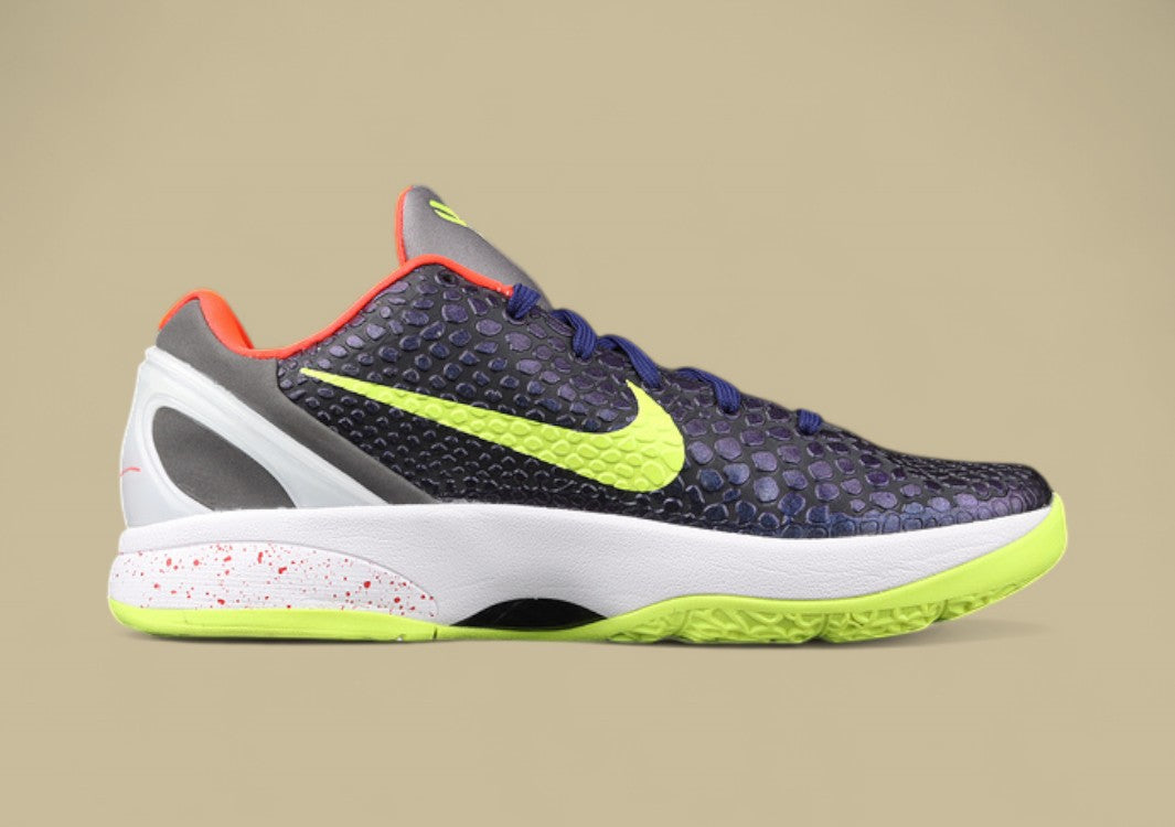 Zoom Kobe 6 Supreme Chaos Ink/Volt-Dark Grey-White