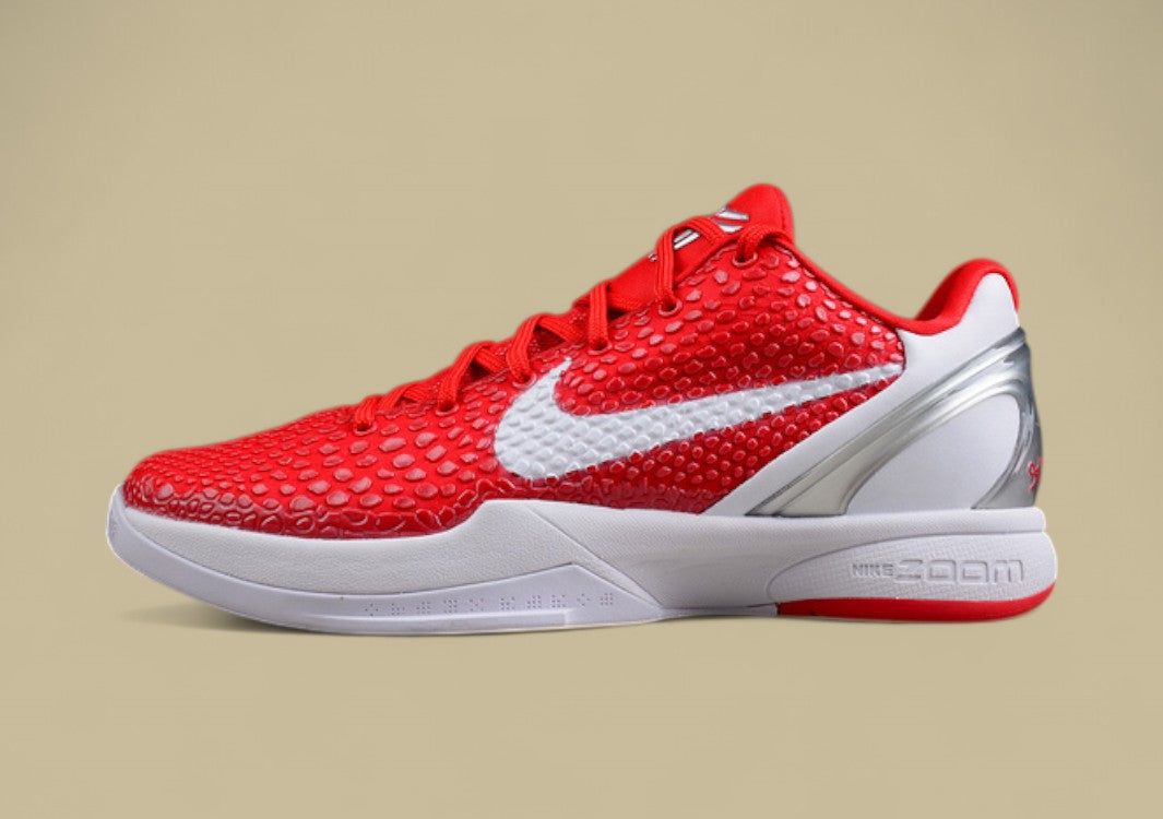 Zoom Kobe 6 TB Varsity Red/White-Metallic Silver