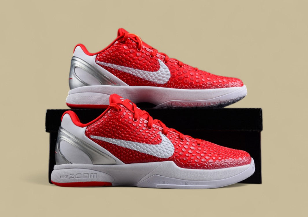 Zoom Kobe 6 TB Varsity Red/White-Metallic Silver
