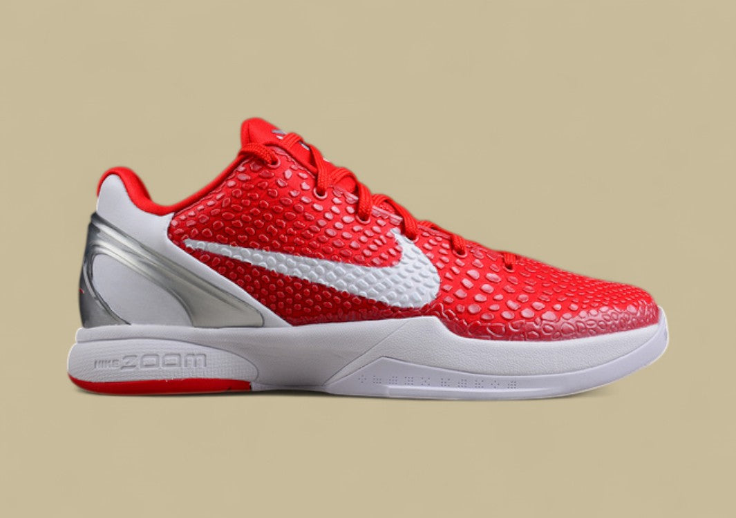 Zoom Kobe 6 TB Varsity Red/White-Metallic Silver
