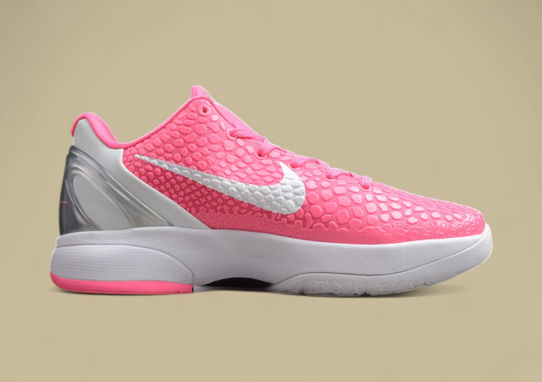 Zoom Kobe 6 Think Pink Pinkfire/Metallic Silver-White