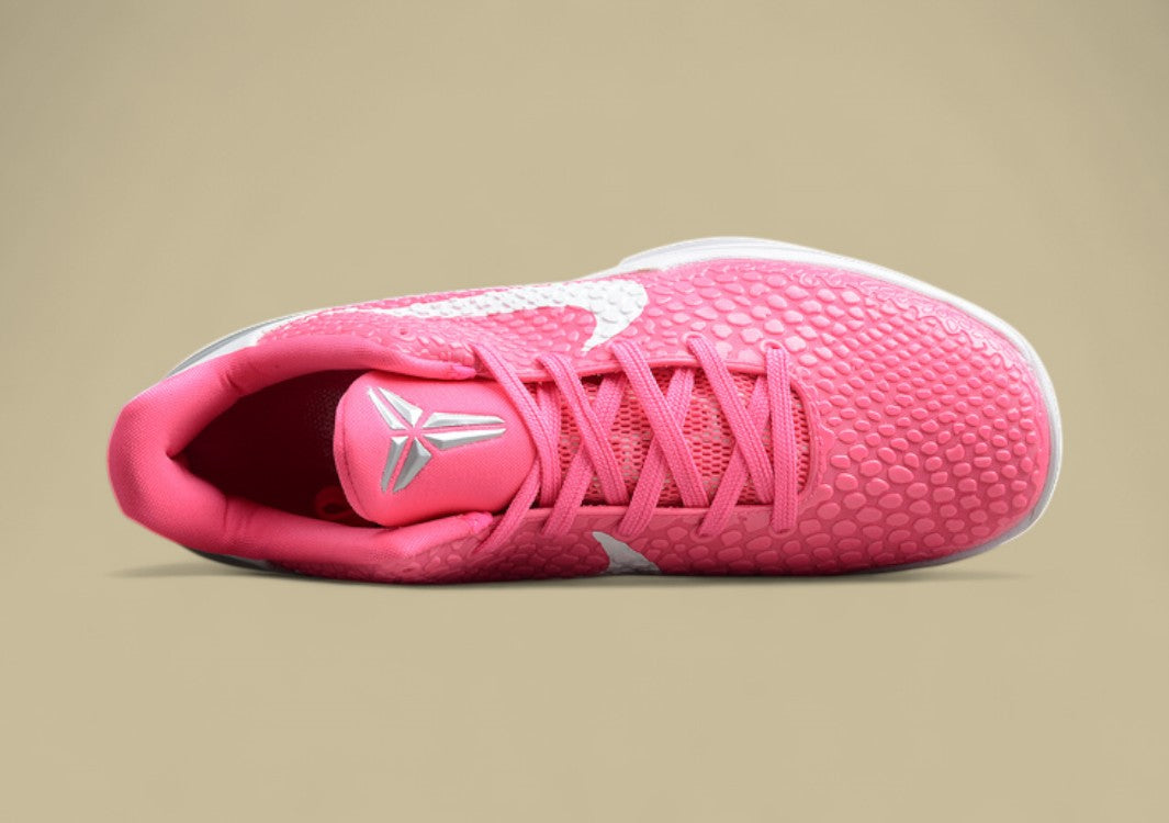 Zoom Kobe 6 Think Pink Pinkfire/Metallic Silver-White