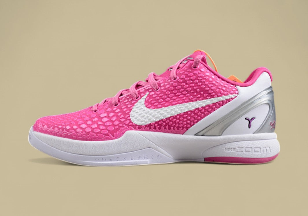 Zoom Kobe 6 Think Pink Pinkfire/White-Metallic Kay Yow