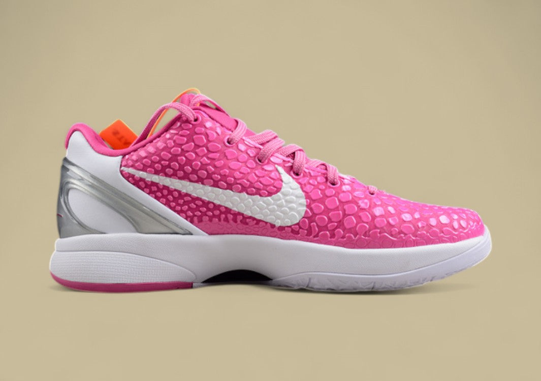 Zoom Kobe 6 Think Pink Pinkfire/White-Metallic Kay Yow