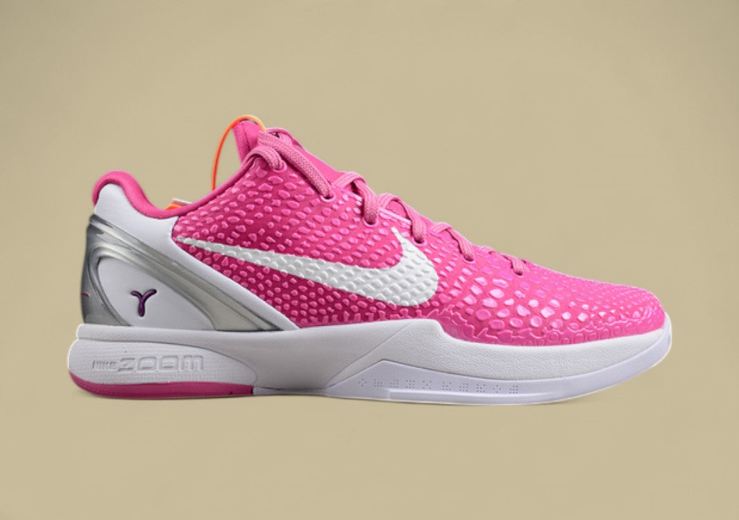 Zoom Kobe 6 Think Pink Pinkfire/White-Metallic Kay Yow