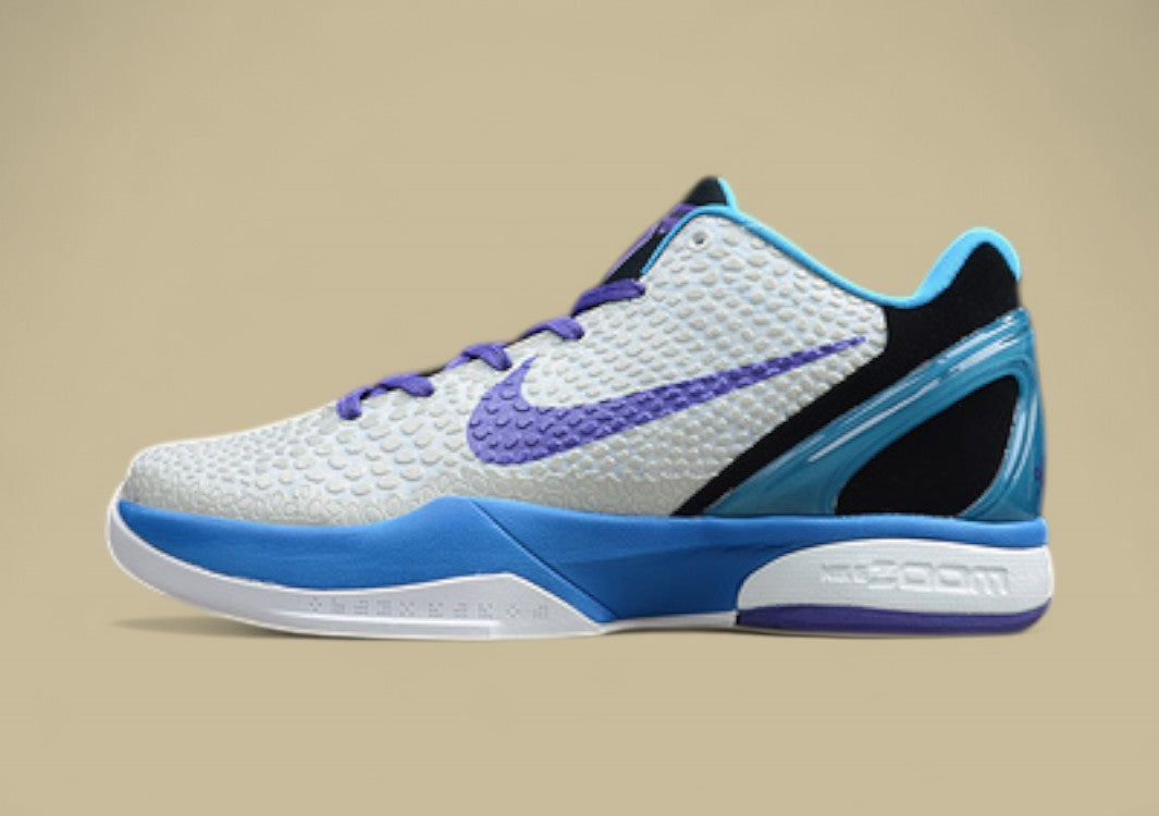 Zoom Kobe 6 White/Blue-Purple