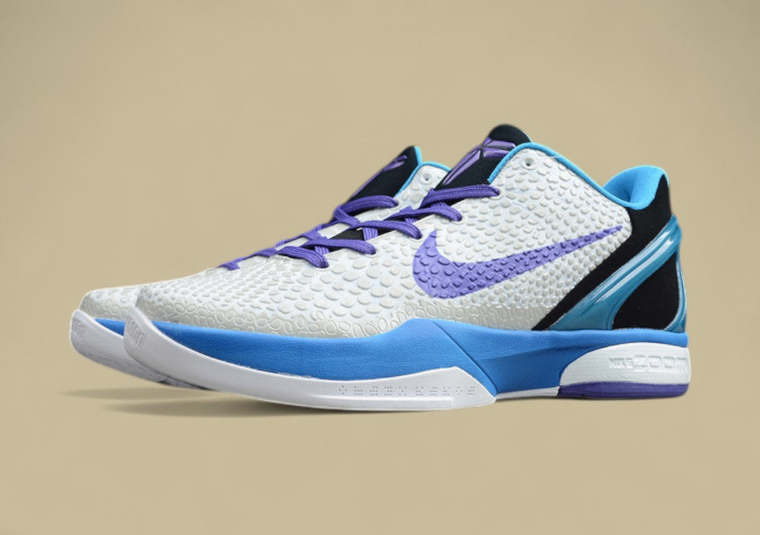Zoom Kobe 6 White/Blue-Purple