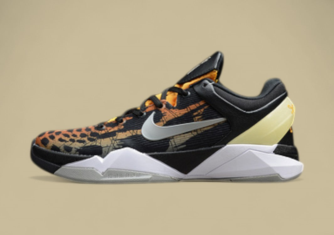 Zoom Kobe 7 Cheetah Orange/Black-Silver-Grey