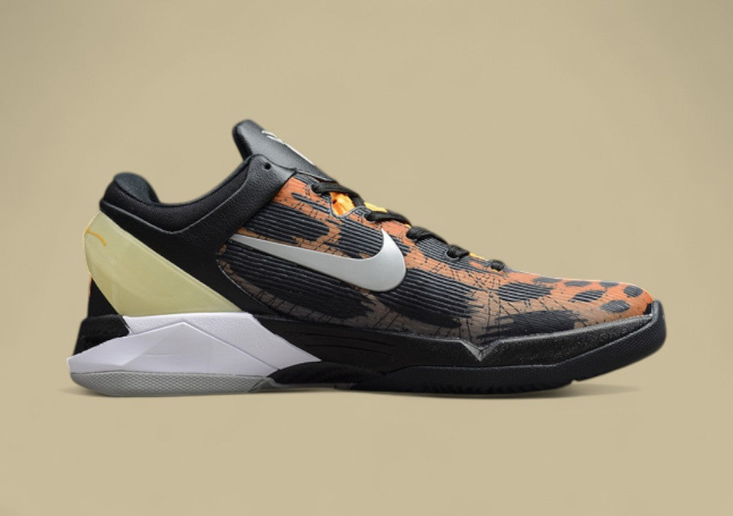 Zoom Kobe 7 Cheetah Orange/Black-Silver-Grey