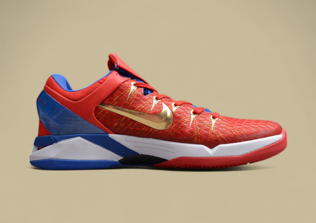 Zoom Kobe 7 Dark Blue/Red/Gold-White