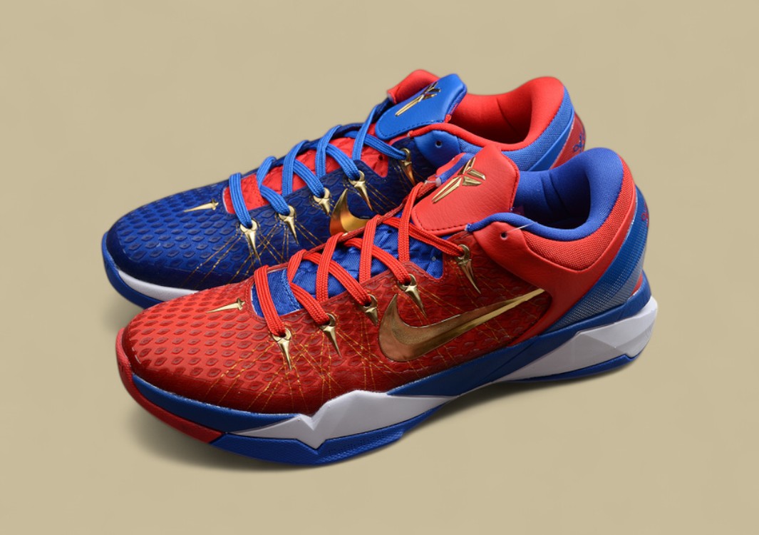 Zoom Kobe 7 Dark Blue/Red/Gold-White