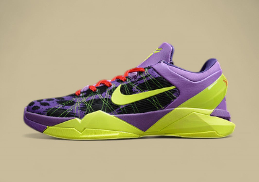 Zoom Kobe 7 Supreme Christmas Violet Pop/Volt-Ink-Action Red