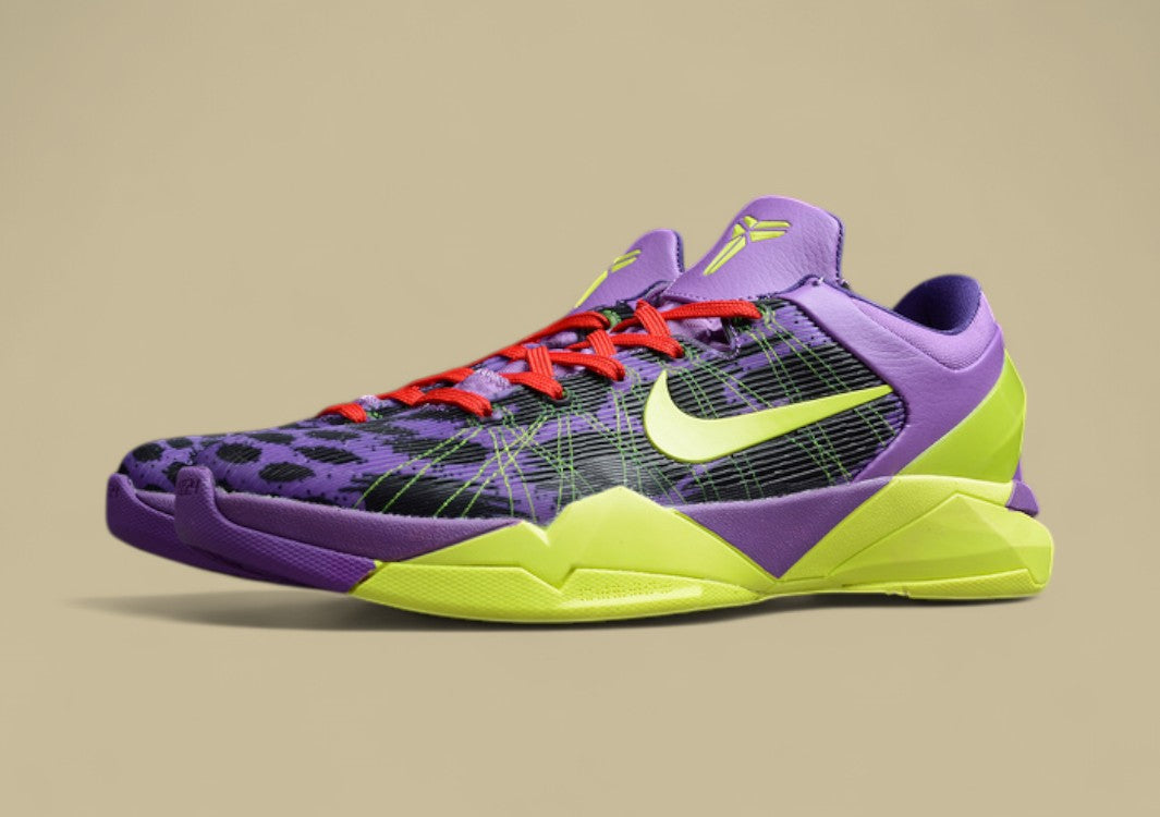 Zoom Kobe 7 Supreme Christmas Violet Pop/Volt-Ink-Action Red