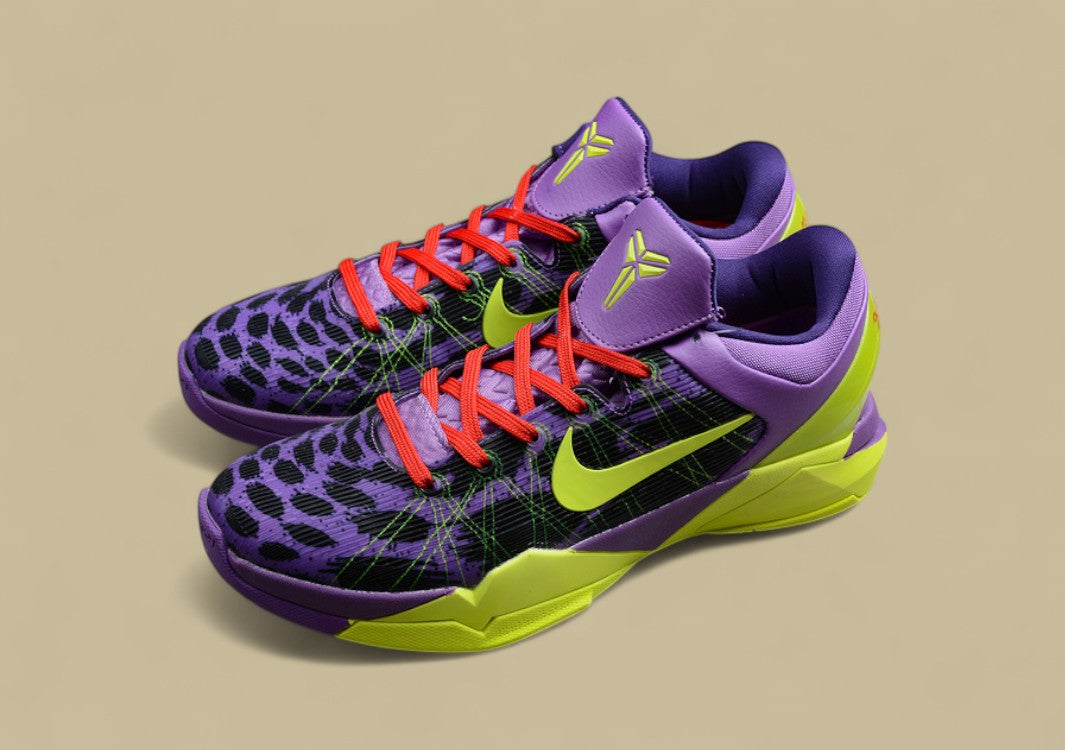 Zoom Kobe 7 Supreme Christmas Violet Pop/Volt-Ink-Action Red