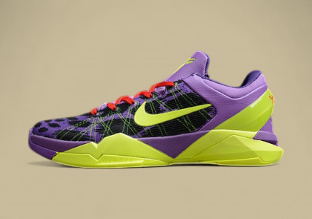 Zoom Kobe 7 Supreme Christmas Violet Pop/Volt-Ink-Action Red