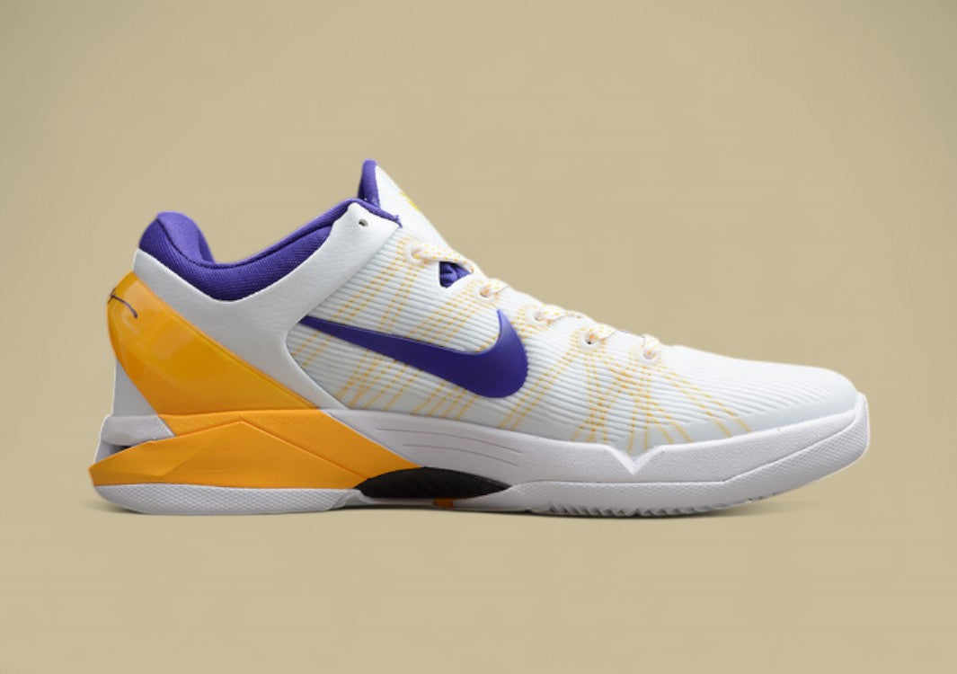 Zoom Kobe 7 System Lakers White/Concord-Del Sol-Pure Platinum
