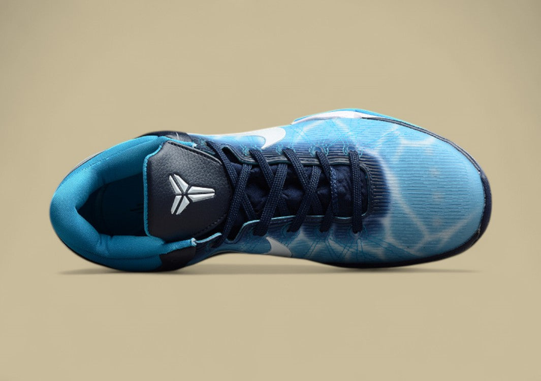 Zoom Kobe 7 System Shark Obsidian/White/Blue Grey-Current Blue