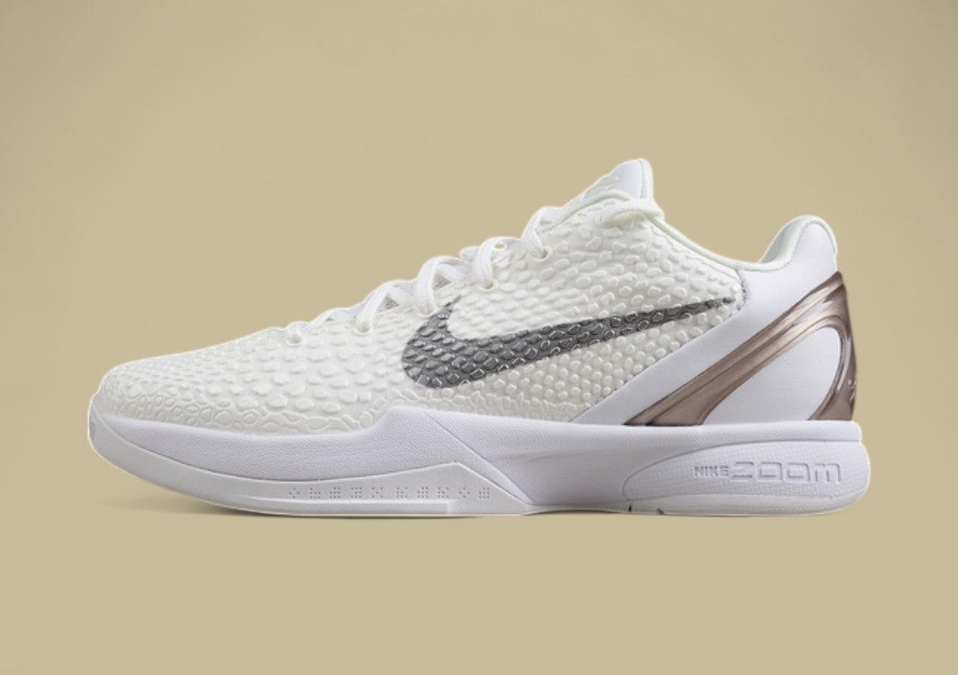 Zoom Kobe VI PE White/White/Black