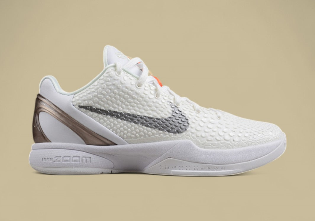 Zoom Kobe VI PE White/White/Black