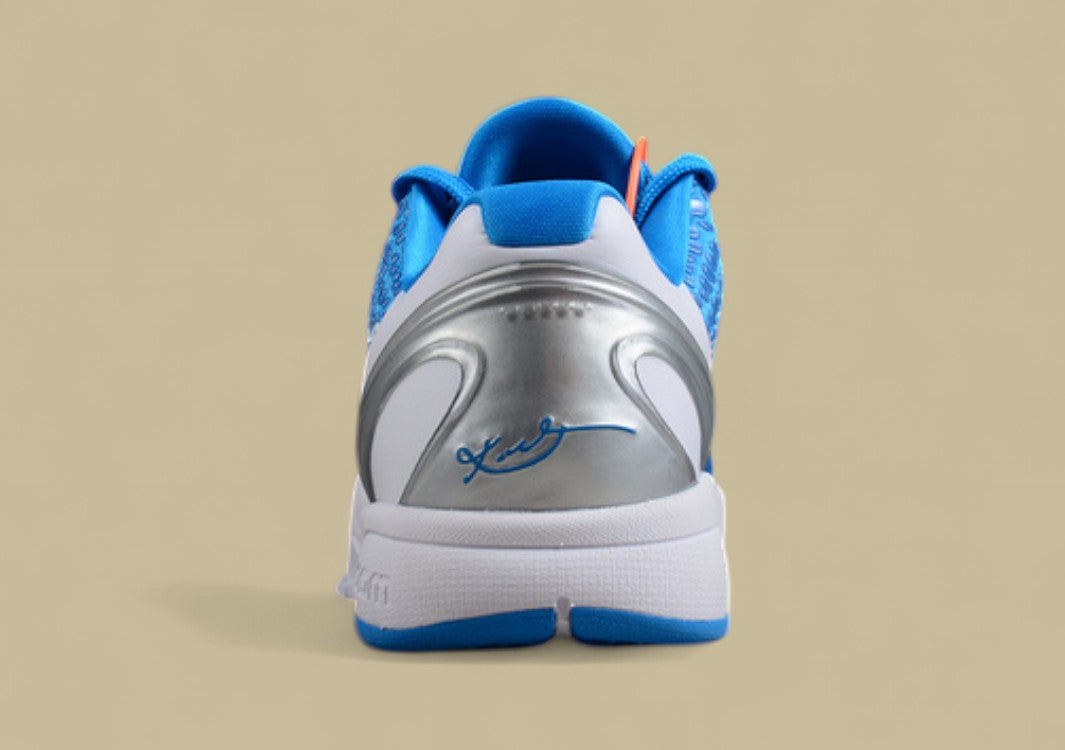 Zoom Kobe VI TB North Carolina Blue/White/Silver