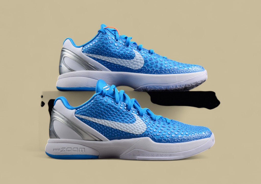 Zoom Kobe VI TB North Carolina Blue/White/Silver