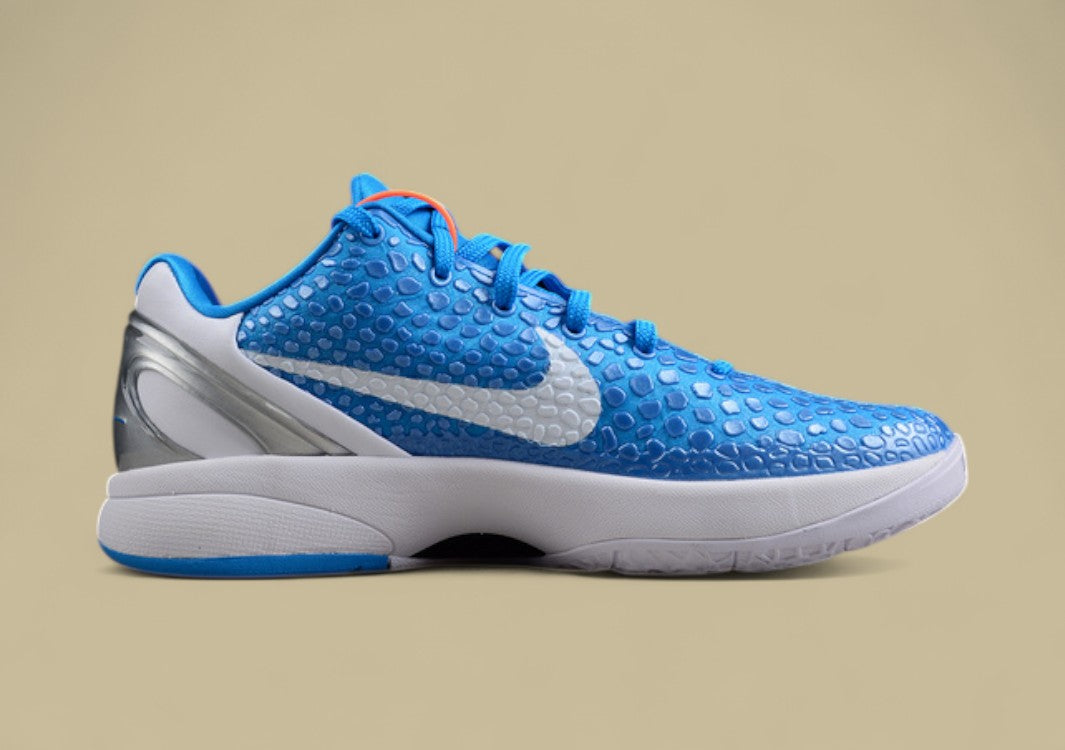 Zoom Kobe VI TB North Carolina Blue/White/Silver