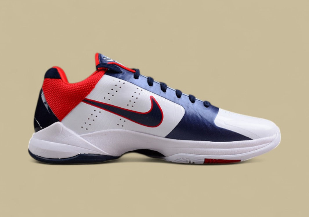 Zoom Kobe V Protro White/Obsidian/Sport Red