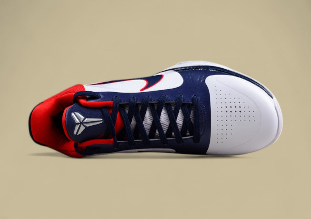 Zoom Kobe V Protro White/Obsidian/Sport Red