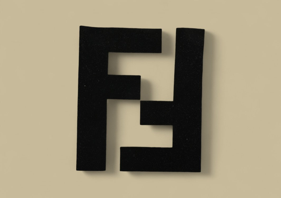 Fendi 24SS Big Double F Logo Flocking Shorts Bold Branding with Textured Luxury