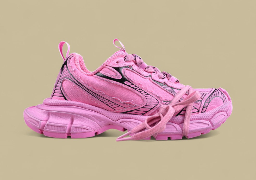 Balenciaga Runner Sneaker – Distressed Pink