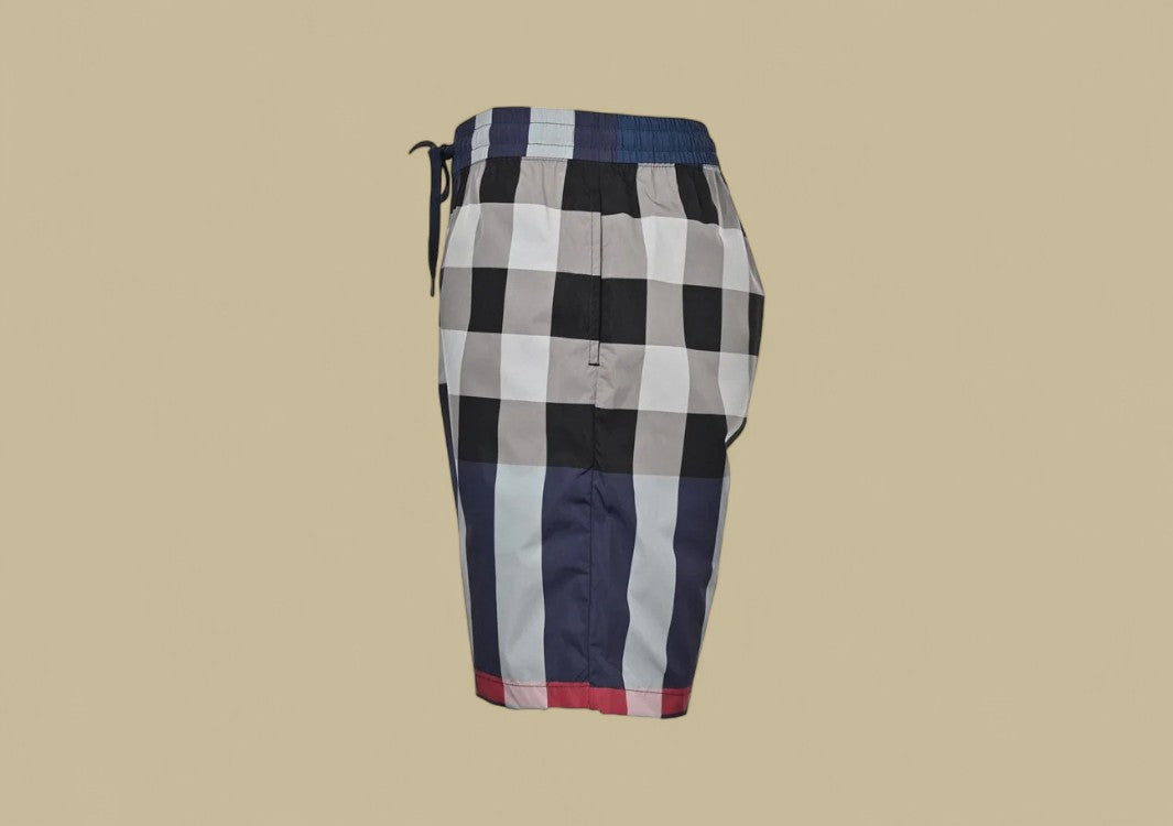 Burberry Classic Big Check Swim Shorts – Navy Multicolor