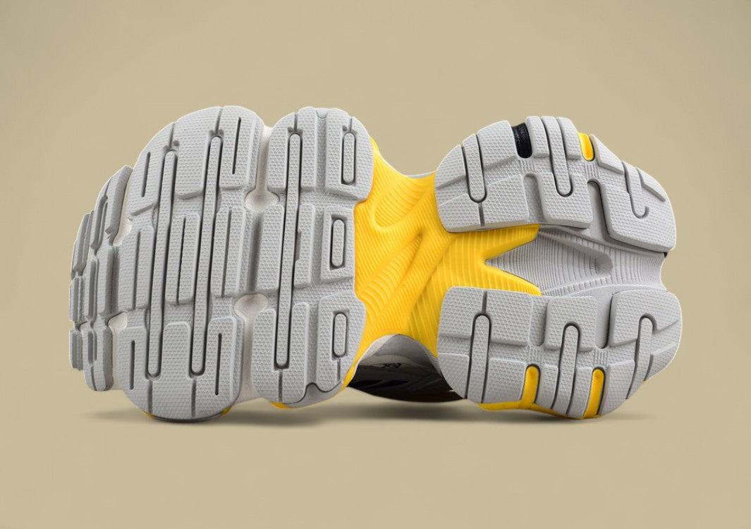 Balenciaga Cargo Sneaker in White/Yellow/Black