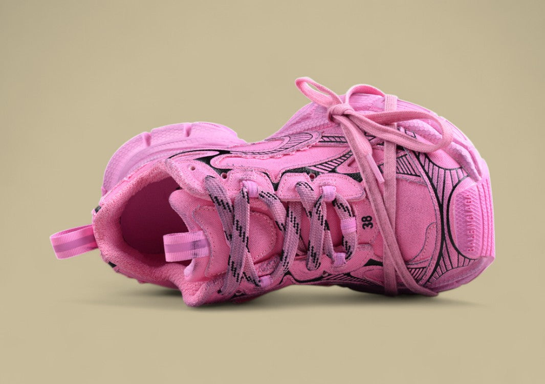 Balenciaga Runner Sneaker – Distressed Pink
