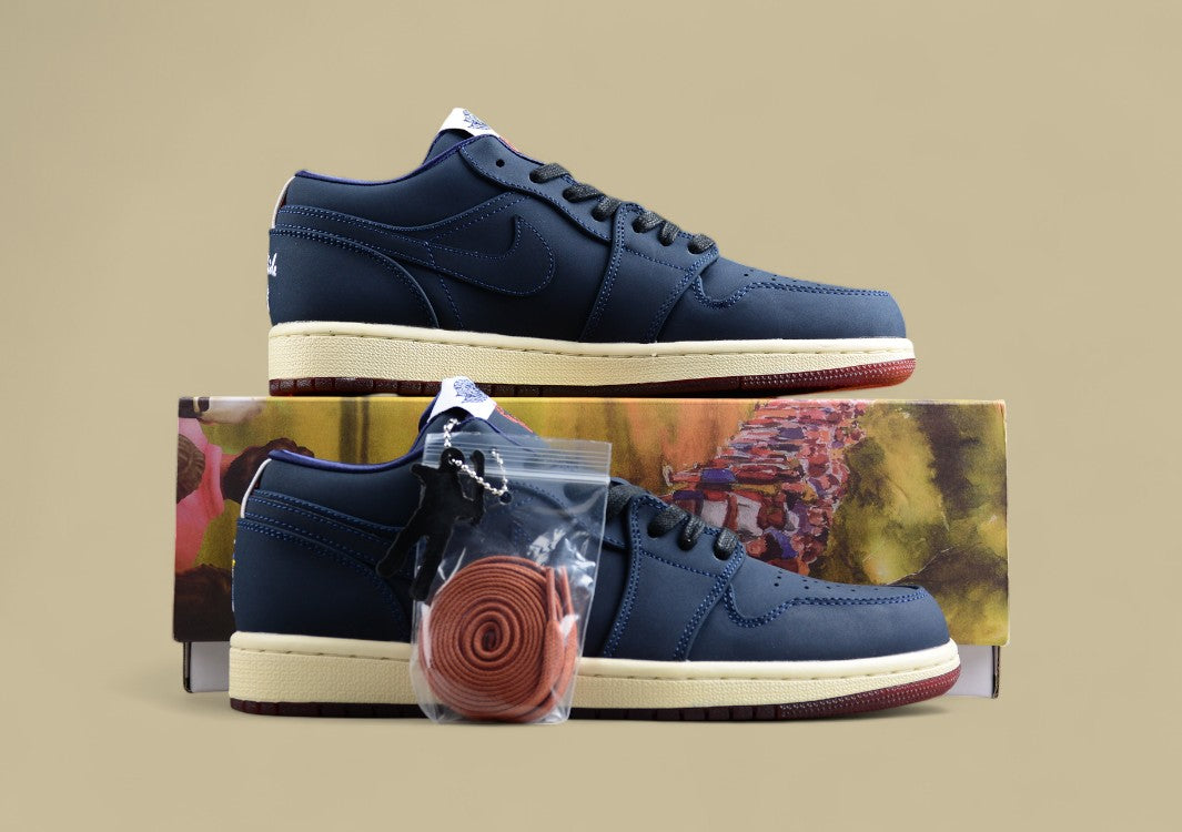 Air Jordan 1 Low Top Black Blue