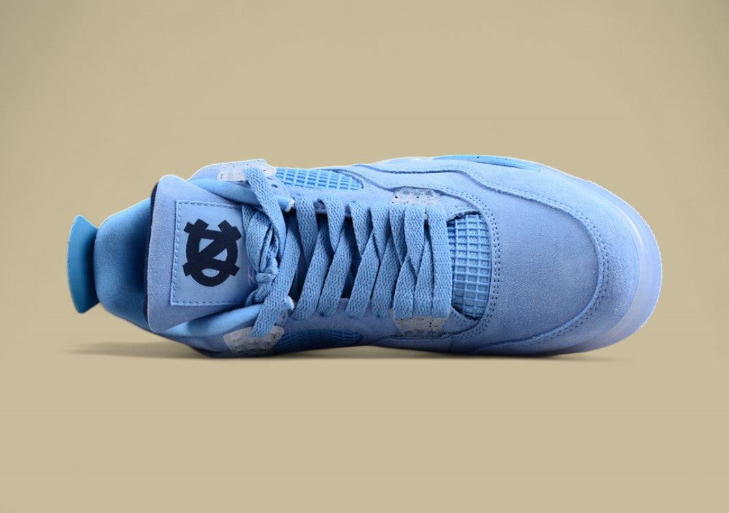 Air Jordan 4 Retro UNC PE North Carolina Blue