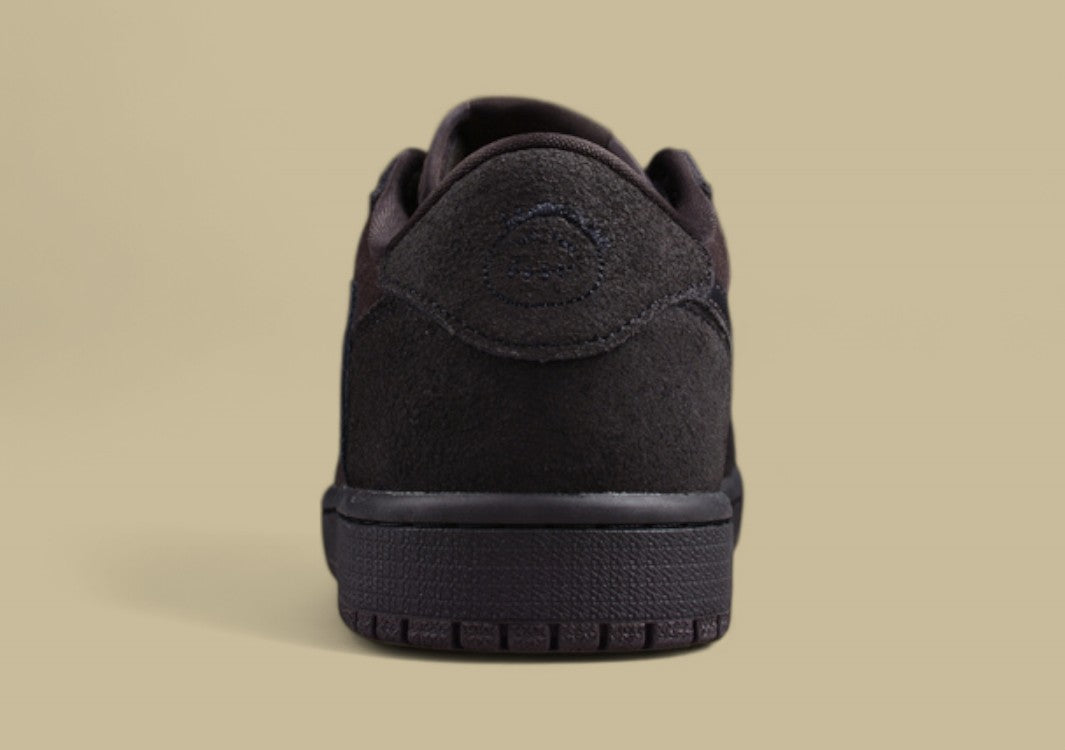 ravis Scott x Air Jordan 1 Low OG nverted Hook Low Top Black Phantom Reps