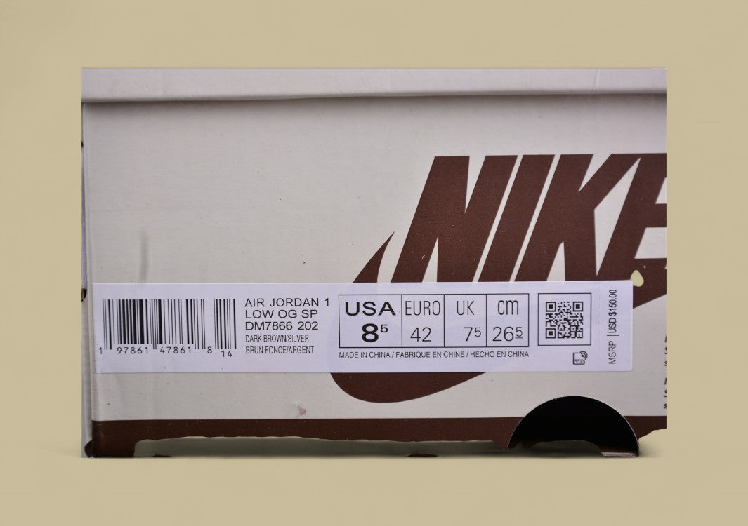 ravis Scott x Air Jordan 1 Low OG nverted Hook Low Top Black Phantom Reps